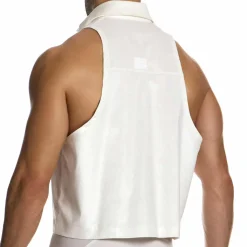 Crop Top Lacquer Blanc Cassé