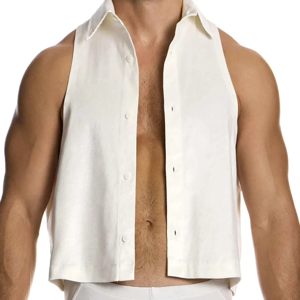 Crop Top Lacquer Blanc Cassé