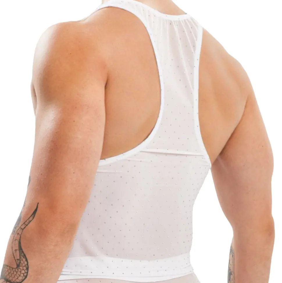 Crop Top Night Glow Blanc