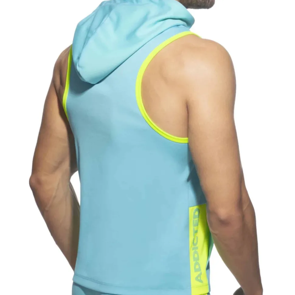 Débardeur à Capuche AD Bleu Turquoise