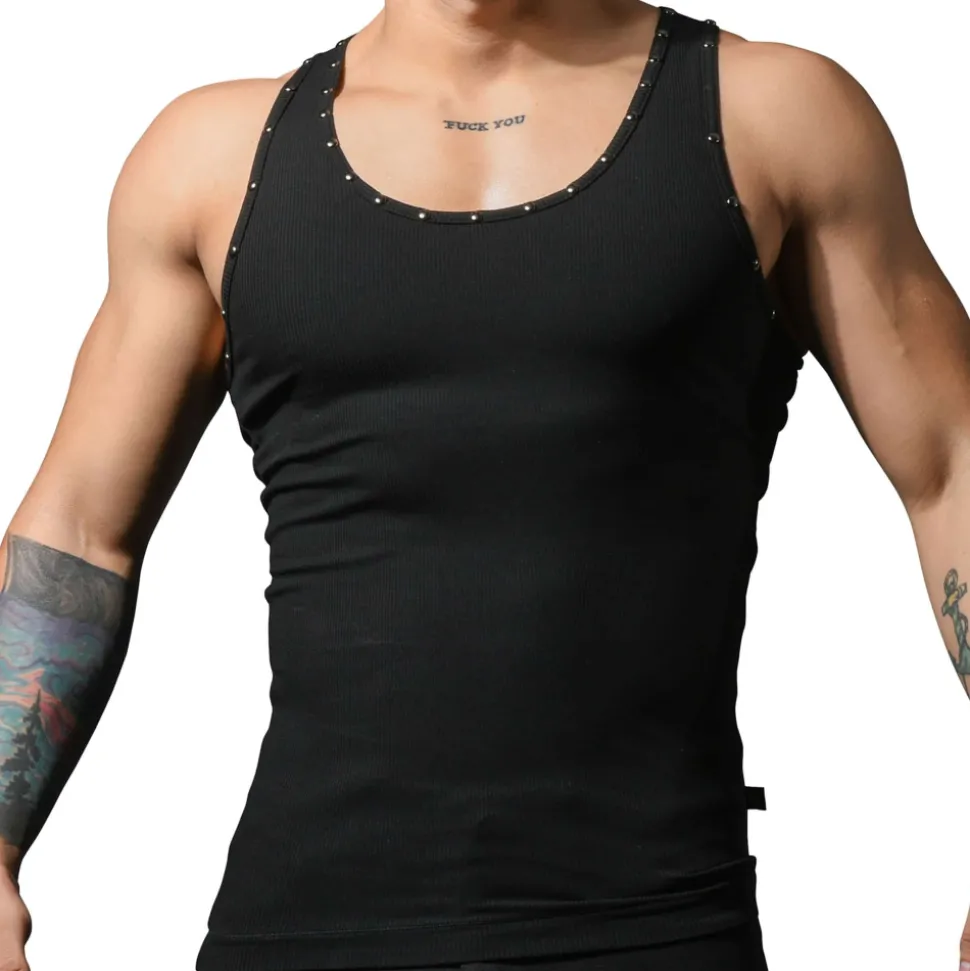 Débardeur Beater Clouté Noir