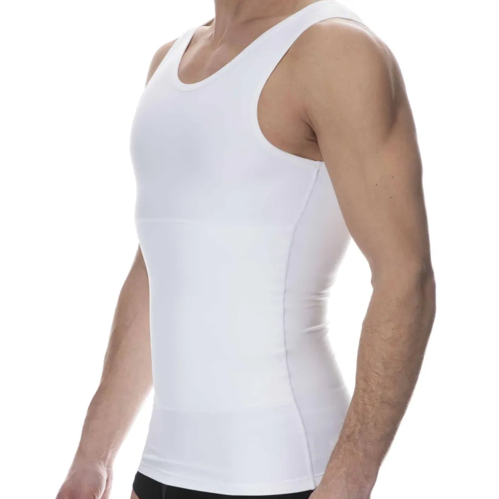 Débardeur Compression Ferme Blanc