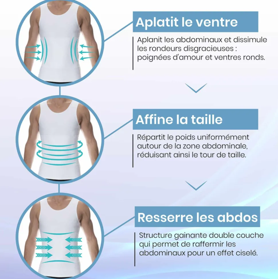 Débardeur Compression Ferme Blanc