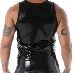 Débardeur en Latex Seconde Peau Noir