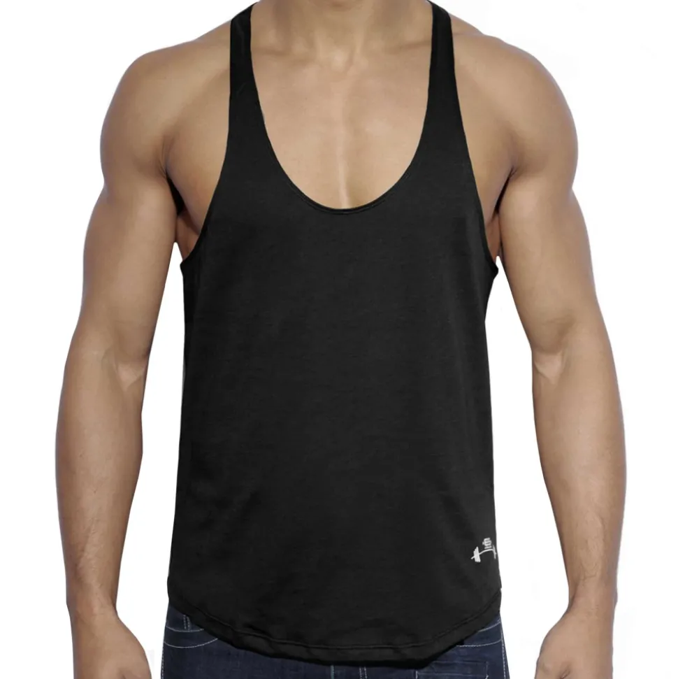 Débardeur Fitness Uni Noir
