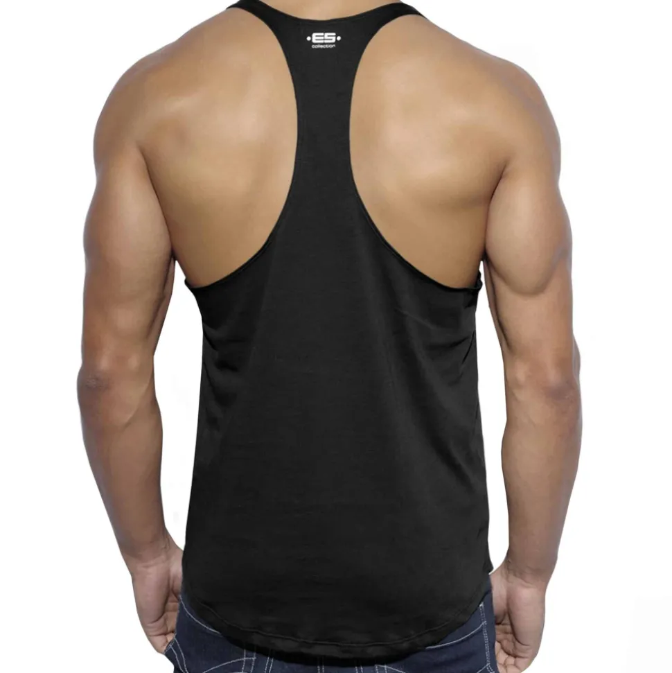Débardeur Fitness Uni Noir