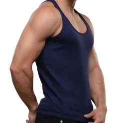 Débardeur Shorty Chic Beater Bleu Marine