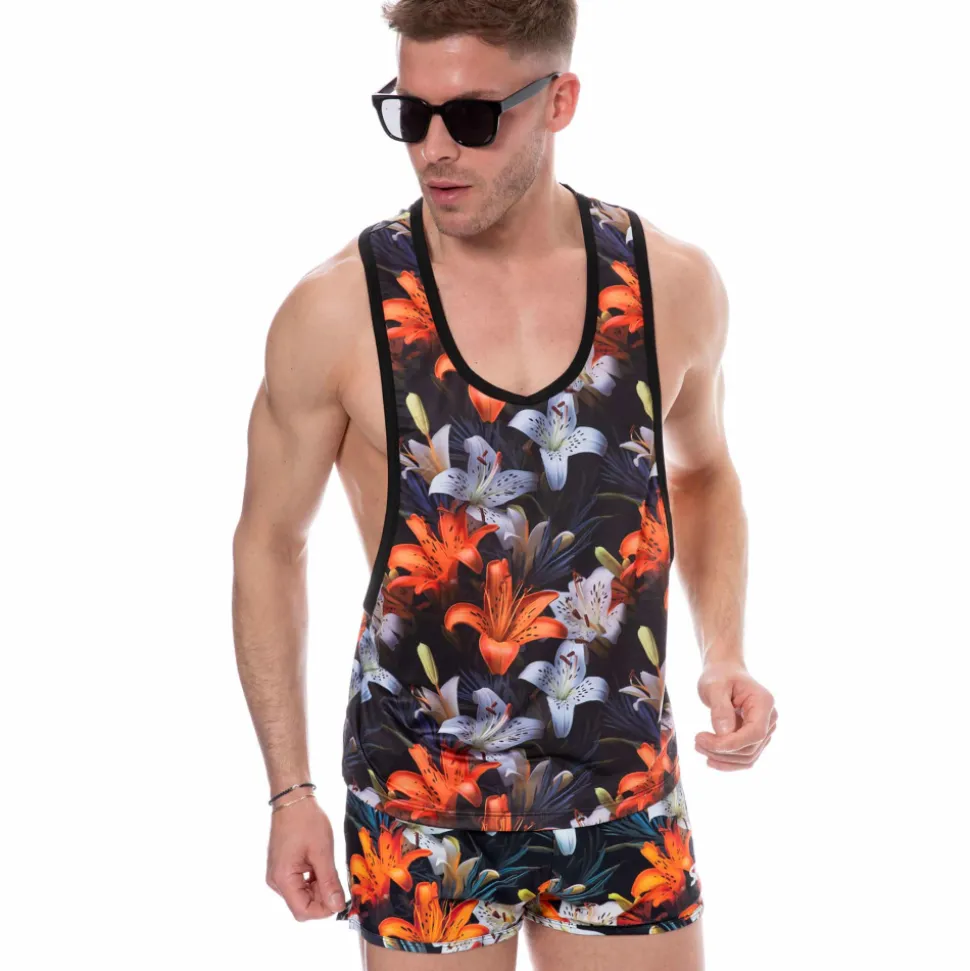 Débardeur Tropical Summer Noir
