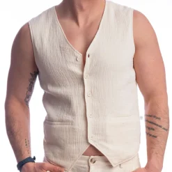 Gilet Palm Spring Vanille