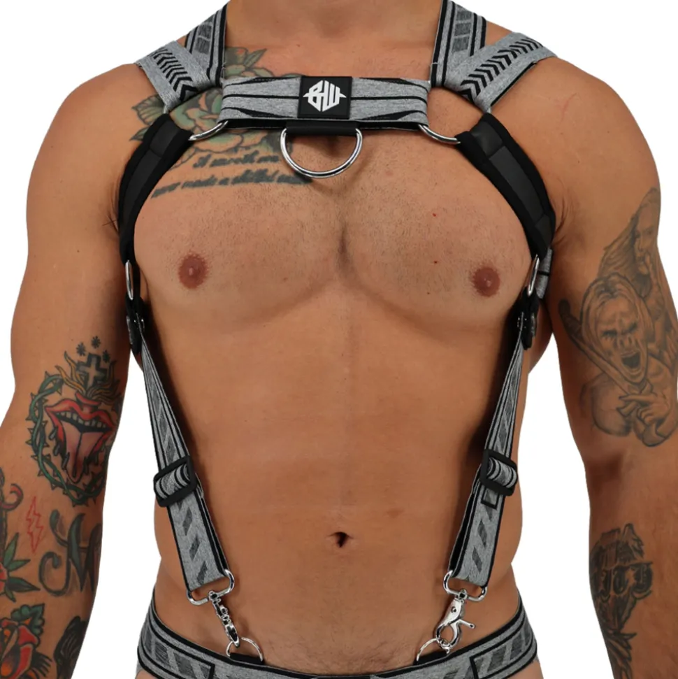 Harnais Body Mister Luxe Gris Chiné