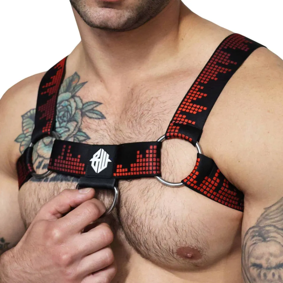 Harnais Bulldog Equalizer Noir - Rouge