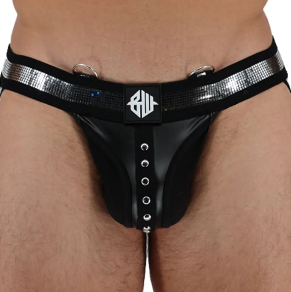 Jock Strap Clouté Illuminator Noir