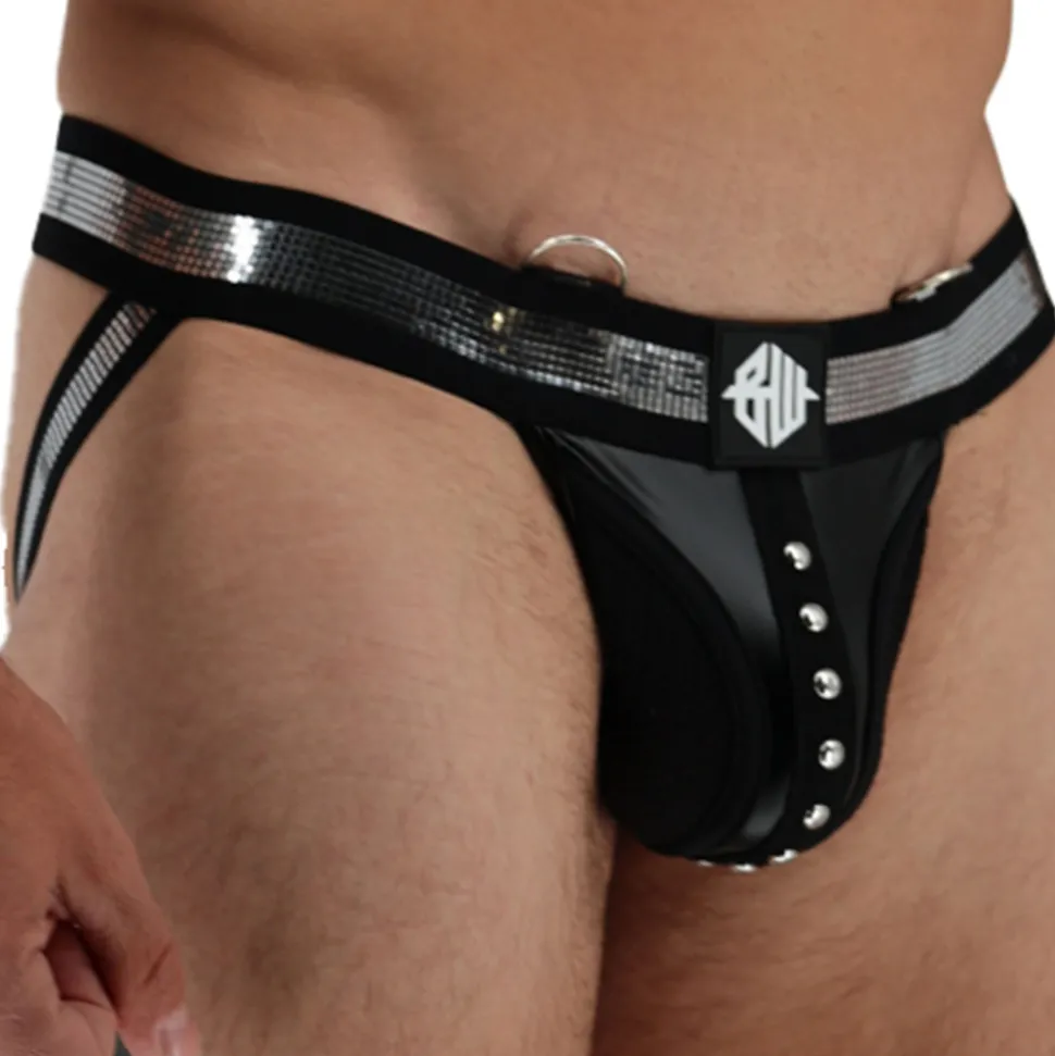 Jock Strap Clouté Illuminator Noir