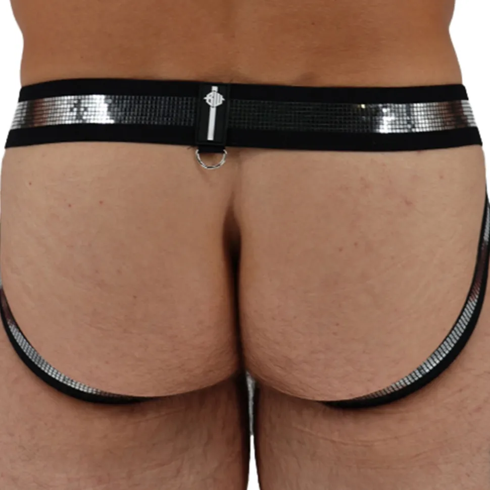 Jock Strap Clouté Illuminator Noir
