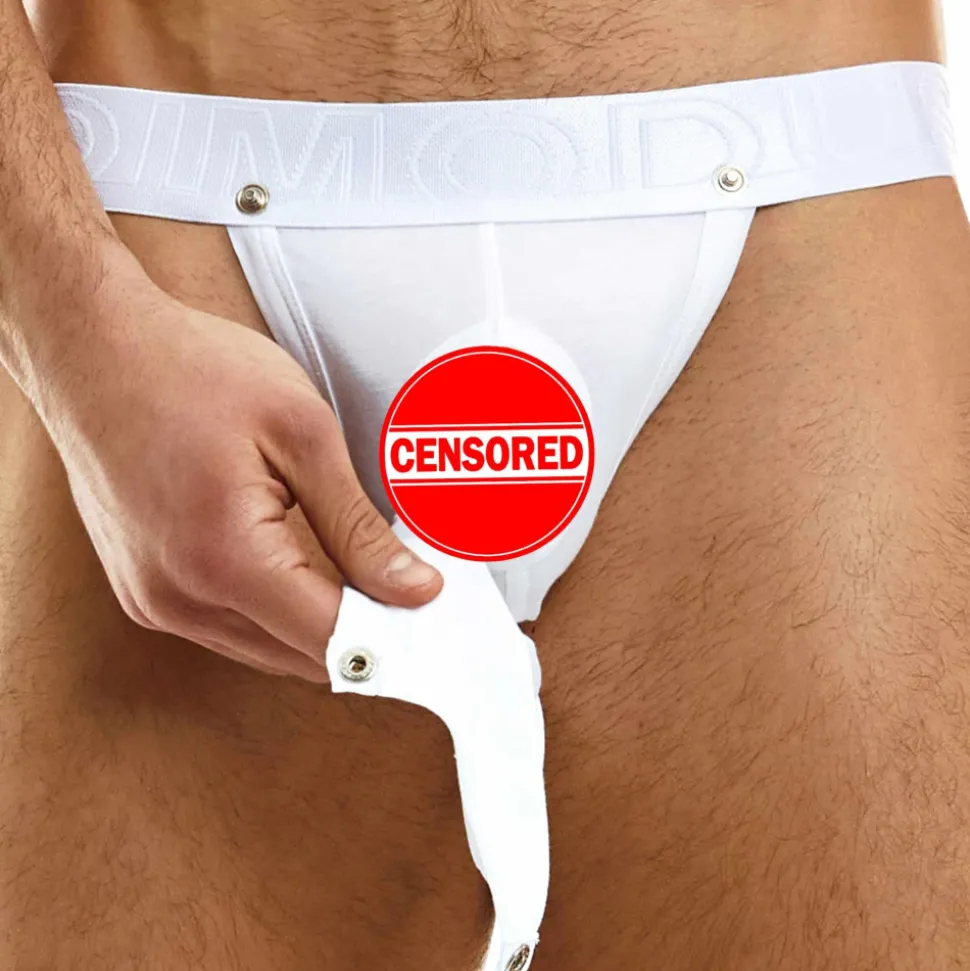 Jock Strap Glory Hole Blanc