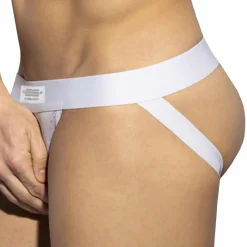 Jock Strap Net Glitter Blanc