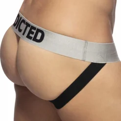 Jock Strap Party Glitter Blanc