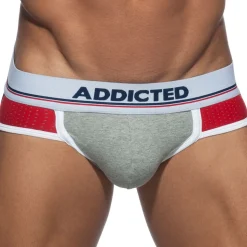 Jock Strap Push Up Sport Gris