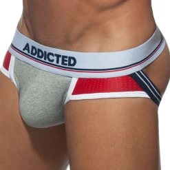 Jock Strap Push Up Sport Gris