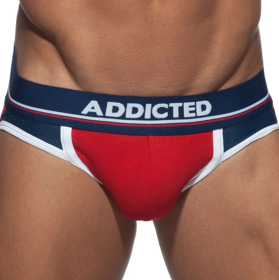Jock Strap Push Up Sport Rouge