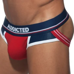 Jock Strap Push Up Sport Rouge