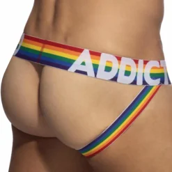 Jock Strap Rainbow Net Noir
