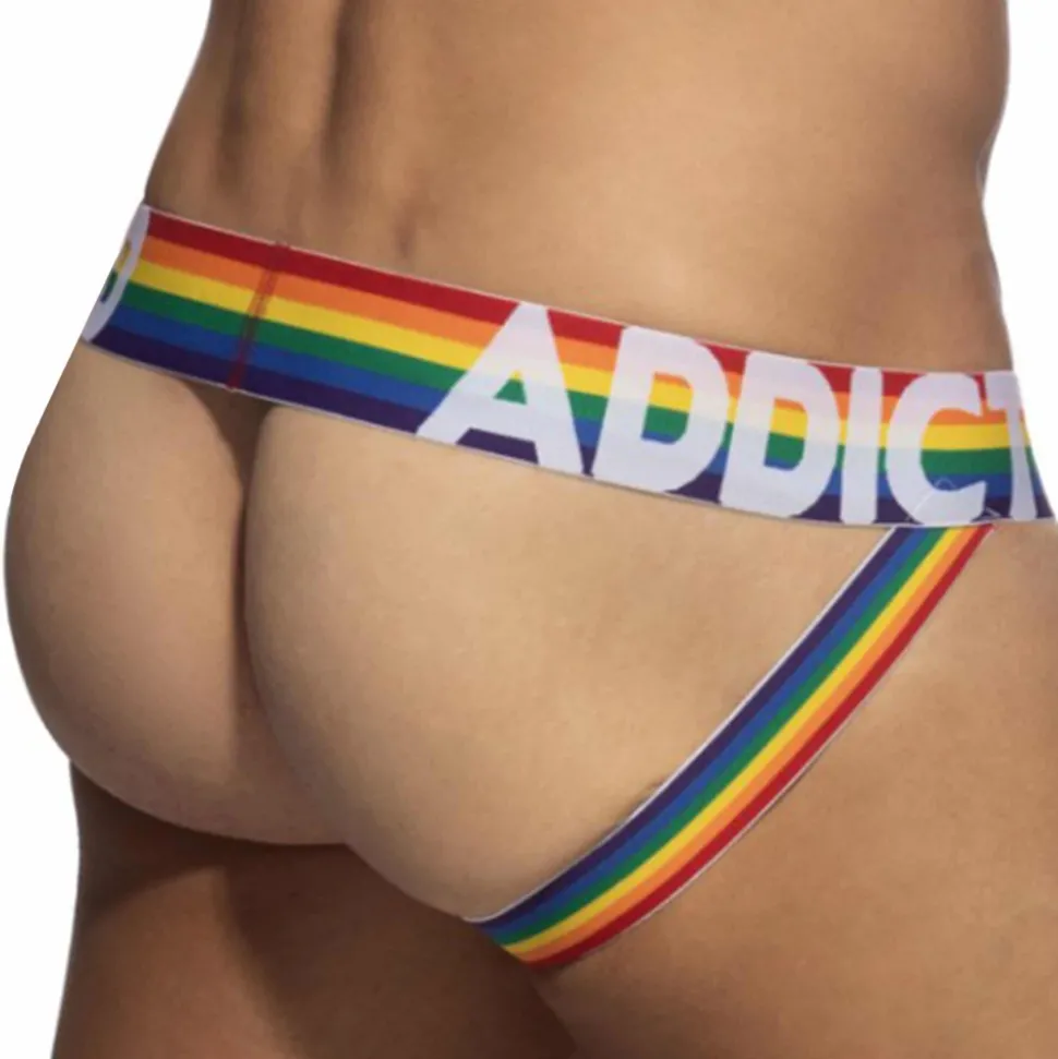 Jock Strap Rainbow Net Noir