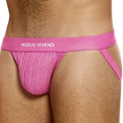 Jock Strap Striped Crochet Rose