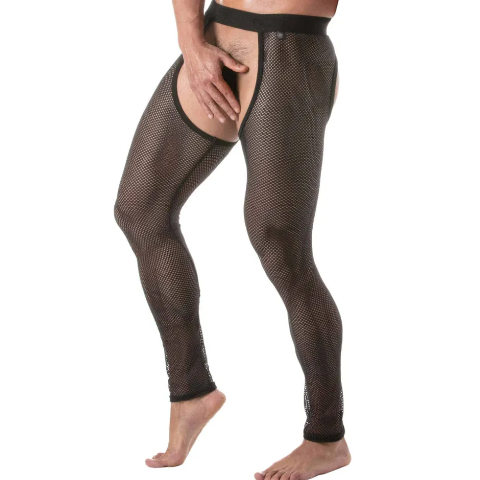 Legging Chaps Circuit Résille Noir