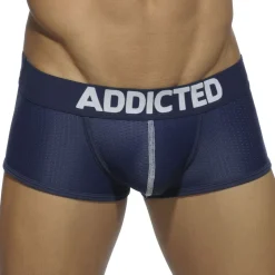 Lot de 3 Boxers Courts Mesh Push Up Blanc - Bleu Marine - Noir