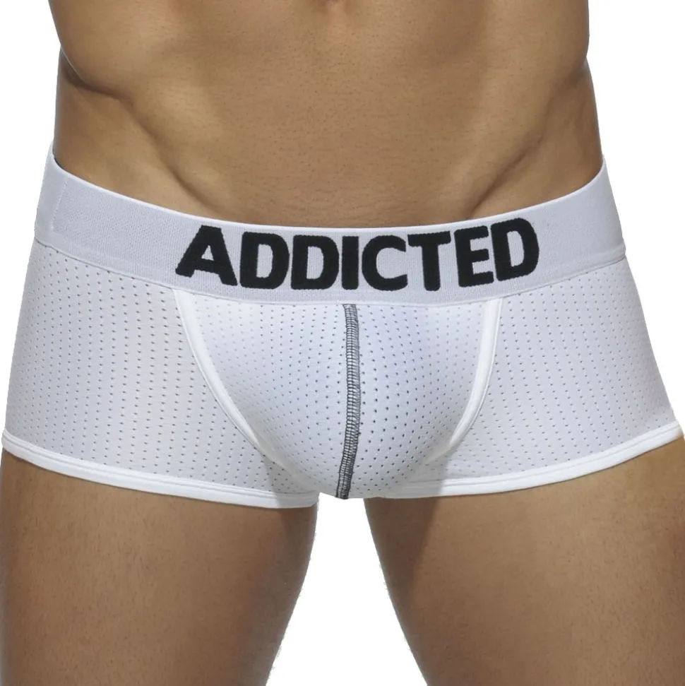 Lot de 3 Boxers Courts Mesh Push Up Blanc - Bleu Marine - Noir