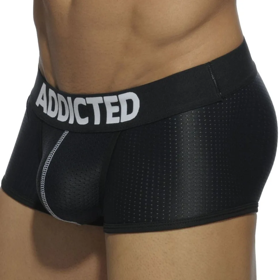 Lot de 3 Boxers Courts Mesh Push Up Blanc - Bleu Marine - Noir