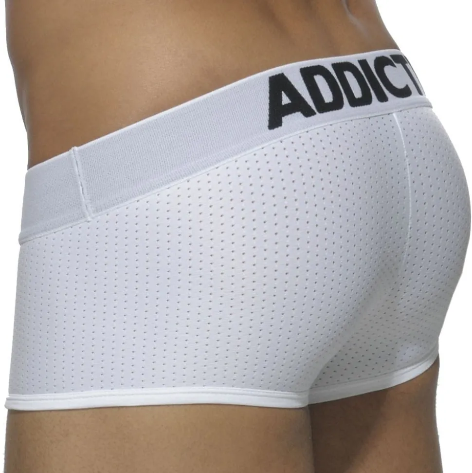Lot de 3 Boxers Courts Mesh Push Up Blanc - Bleu Marine - Noir