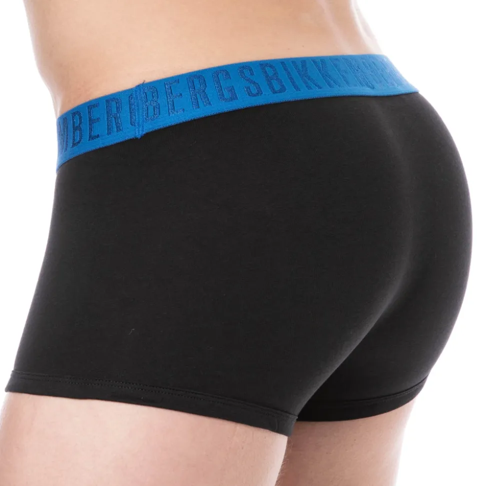 Lot de 3 Boxers Fashion Bicolor Coton Noir - Blanc - Marine