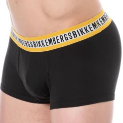 Lot de 3 Boxers Fashion Tape Coton Bleu - Noir - Blanc