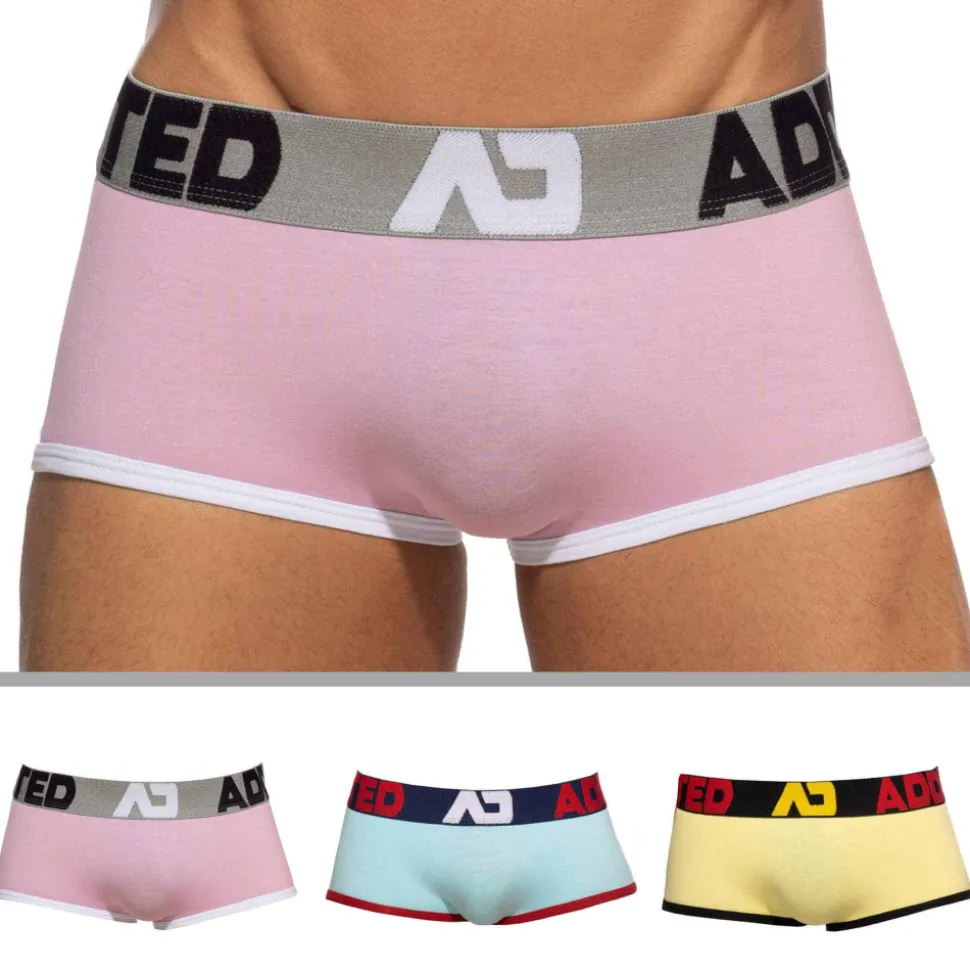 Lot de 3 Boxers Seamless Rose - Bleu - Jaune
