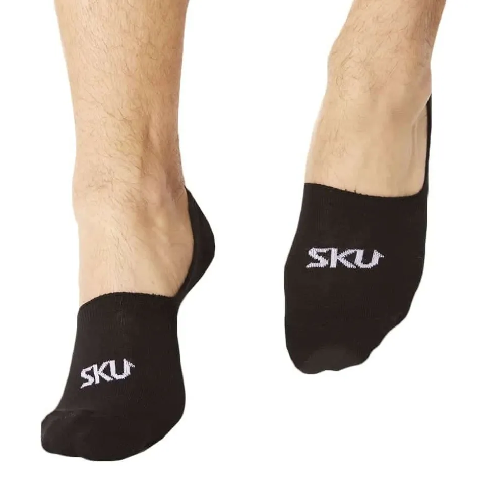 Lot de 3 Paires de Chaussettes Invisibles Noires