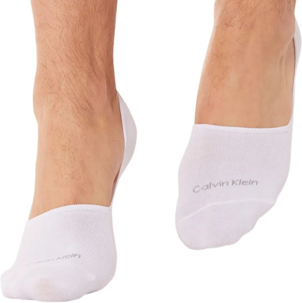 Lot de 2 Paires de Chaussettes Invisibles Luca Blanches