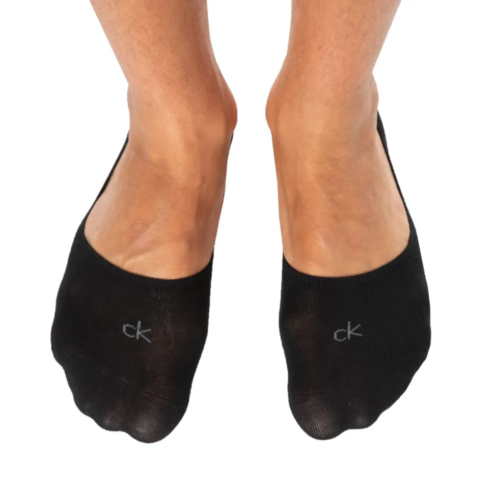 Lot de 3 Paires de Chaussettes Invisibles Mid Cut Noires
