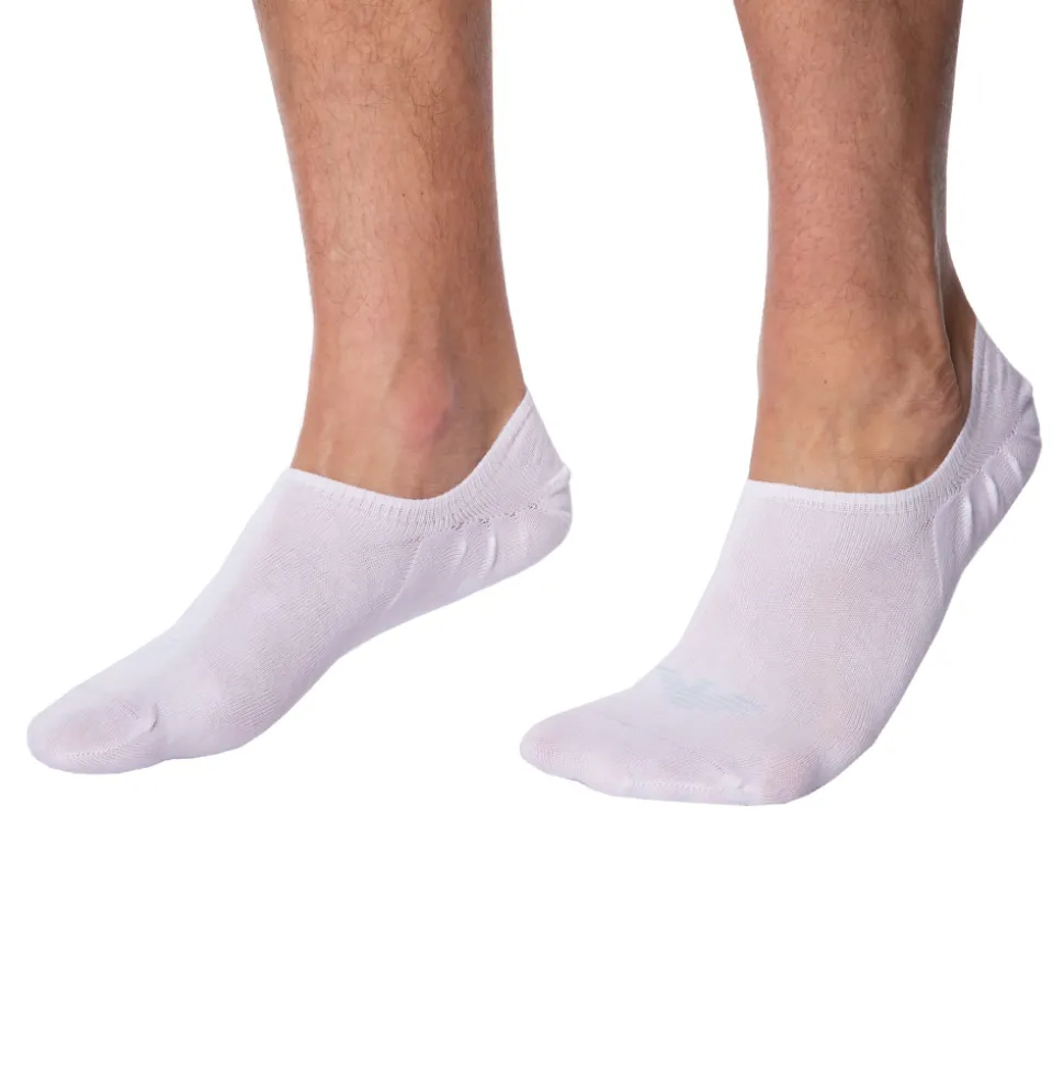 Lot de 3 Paires de Chaussettes Invisibles Eagle Blanches