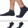 Lot de 2 Paires de Socquettes Sneaker Iconic Bleu Marine