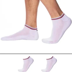 Lot de 2 Paires de Socquettes Sneaker Iconic Blanches