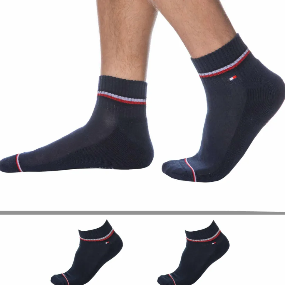 Lot de 2 Paires de Socquettes Sport Iconic Bleu Marine