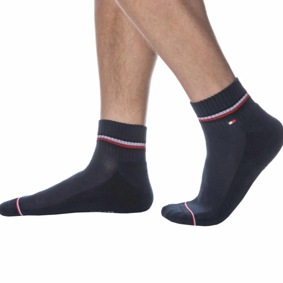 Lot de 2 Paires de Socquettes Sport Iconic Bleu Marine
