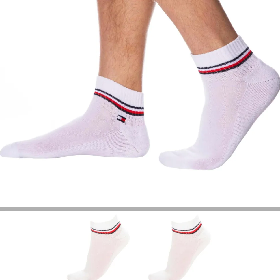 Lot de 2 Paires de Socquettes Sport Iconic Blanches