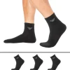 Lot de 3 Paires de Socquettes Sporty Sponge Noires