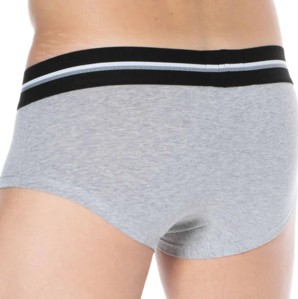 Lot de 3 Shorties First Coton Gris Chiné