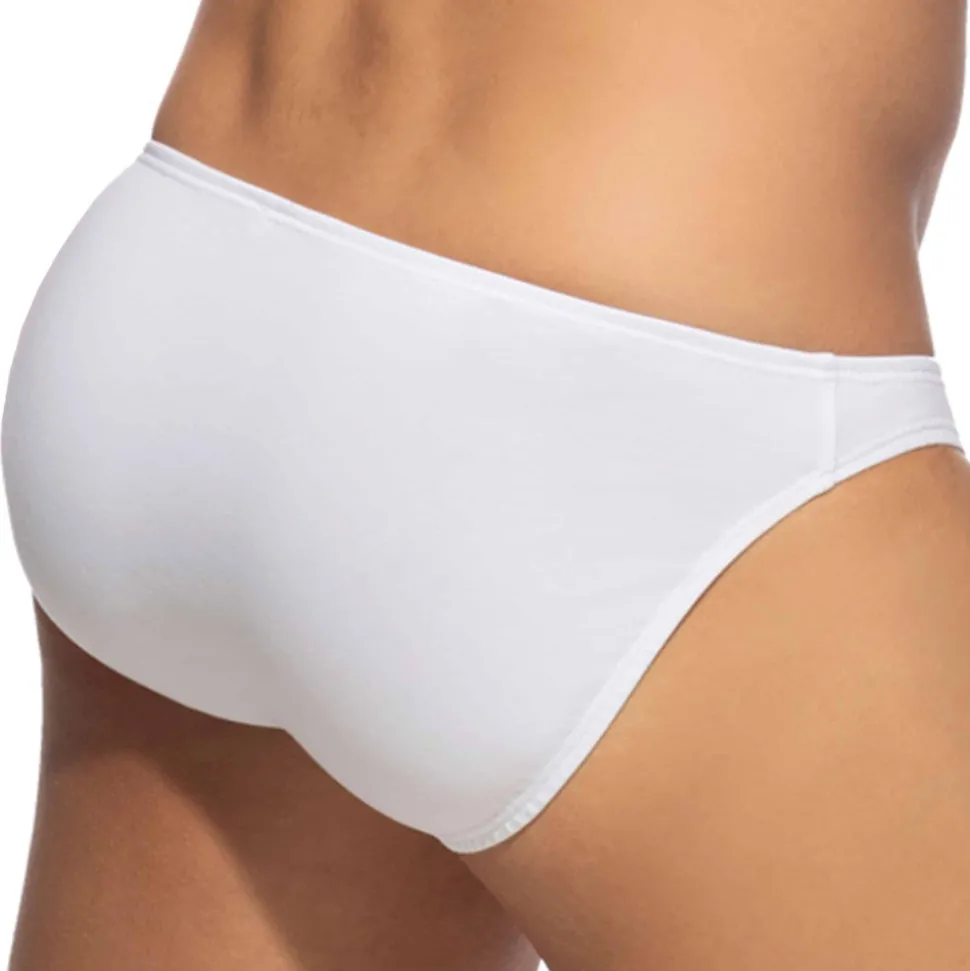 Lot de 3 Slips Bikini Coton Blanc - Bleu Marine - Gris