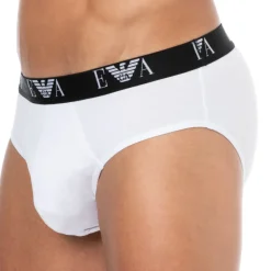 Lot de 3 Slips Bold Monogram Coton Blancs