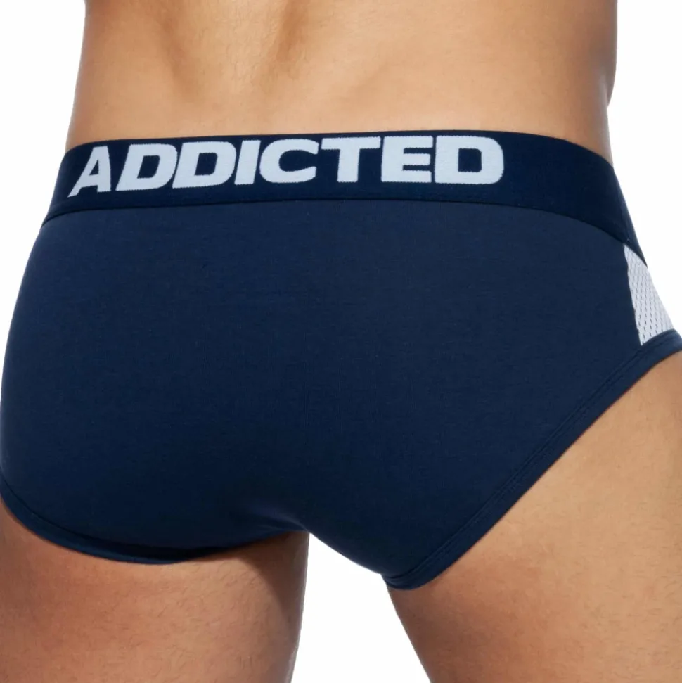 Lot de 3 Slips Combi Mesh Noir - Rouge - Bleu Marine